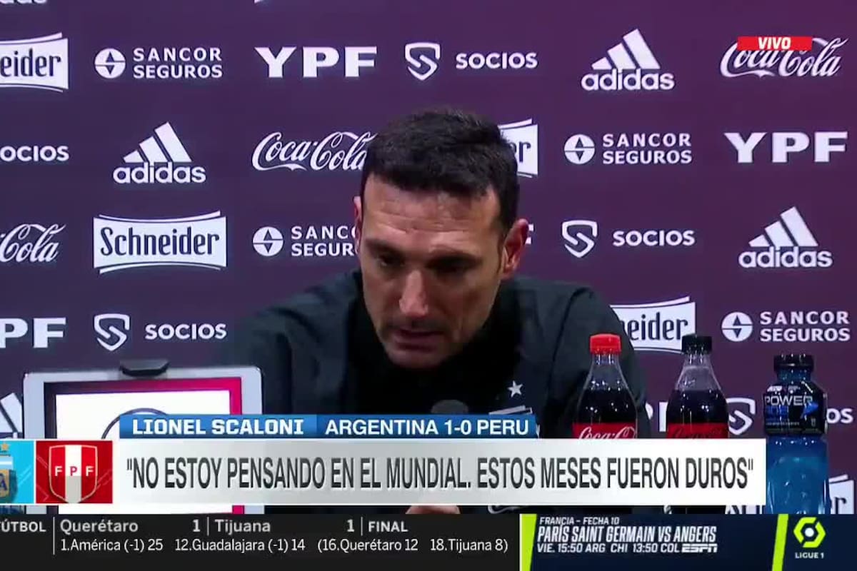 La durísima frase de Lionel Scaloni por su situación familiar