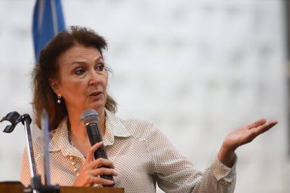 La economista Diana Mondino, en el evento