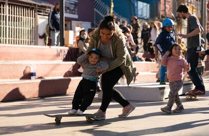 La edad de los alumnos de la escuela de skate oscila entre los 2 y los 17 años.