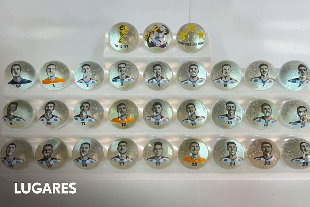 La edición especial para conmemorar el aniversario del campeonato del mundo, con los rostros de los jugadores.