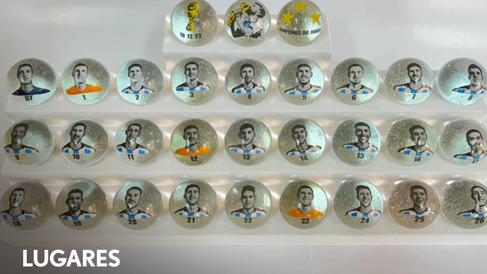 La edición especial para conmemorar el aniversario del campeonato del mundo, con los rostros de los jugadores.