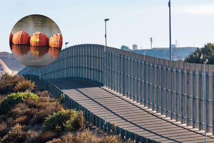 La Embajada de EE.UU. advierte sobre un nuevo muro flotante para evitar que inmigrantes crucen el Río Bravo (X/@USEmbassyMEX)