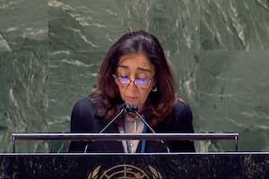 La embajadora Squeff, al brindar el mensaje de la Argentina