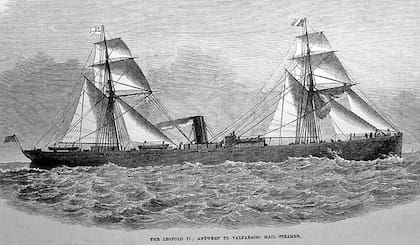 La embarcación en la que llegó Terrero fue botada como Leopold II en 1873. Al año siguiente fue adquirida por la Royal Mail Company que la rebautizó Minho. En 1887 pasó a llamarse Aslan y naufragó en el Mar Rojo en 1901.