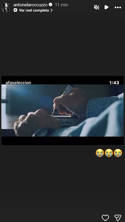 La emoción de Anto Roccuzzo tras la publicación del video de AFA