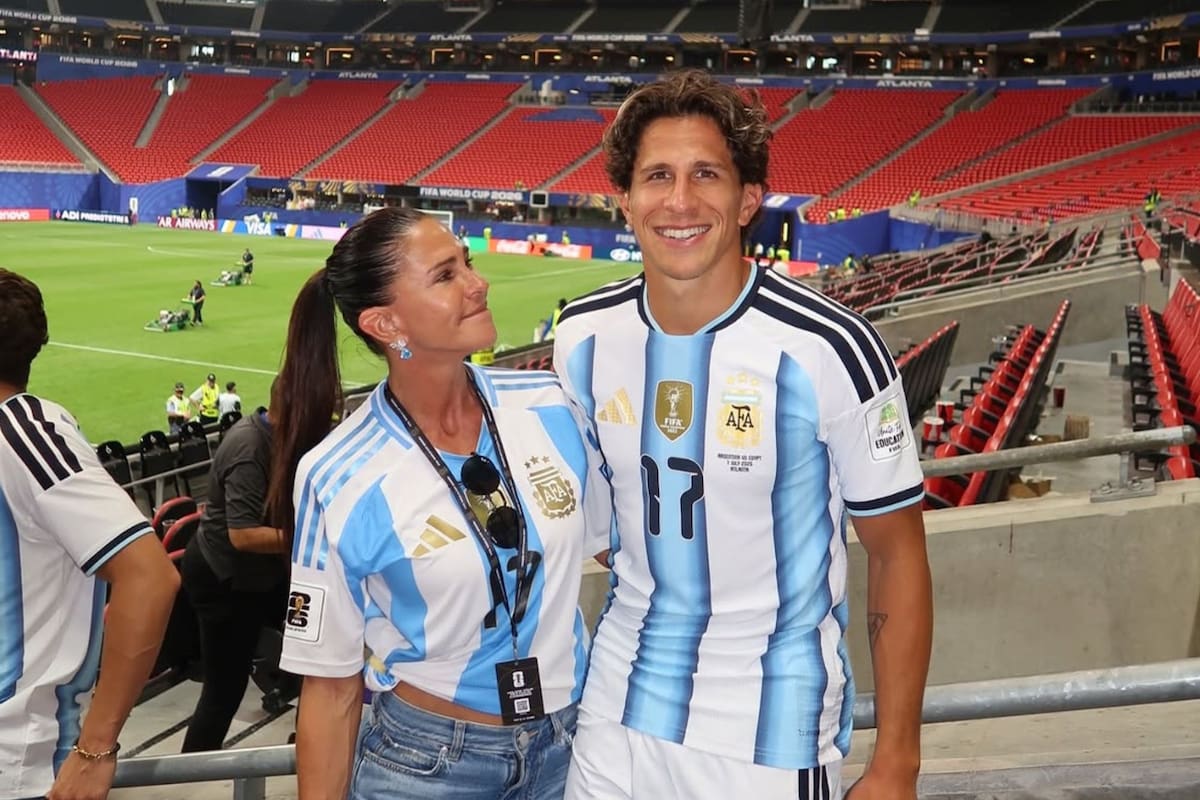 La emoción de Carolina Baldini tras la actuación de Giuliano Simeone en la selección argentina (Ảnh: Instagram @carobal14)