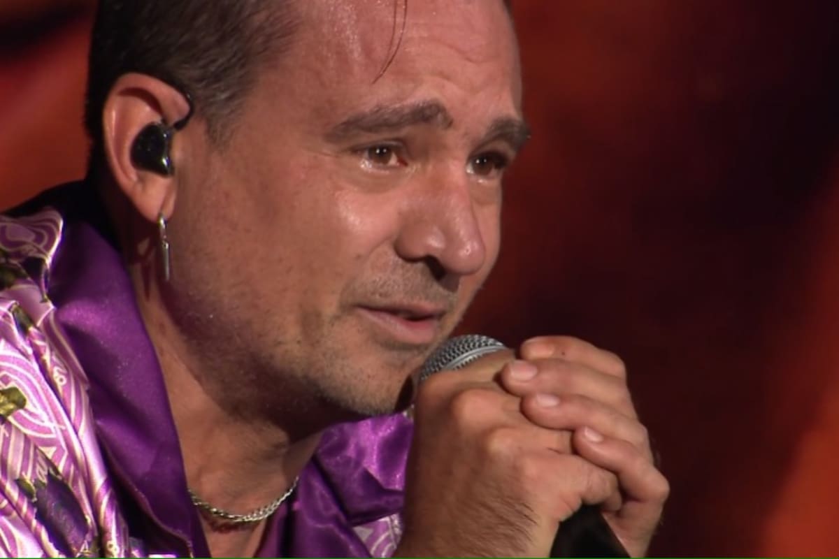 La emoción de Chano en el show realizado en River (Foto: Captura de video)