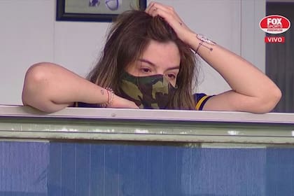 Dalma Maradona, en el homenaje a su padre en la Bombonera