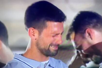 La emoción de Djokovic en el recibimiento en Belgrado