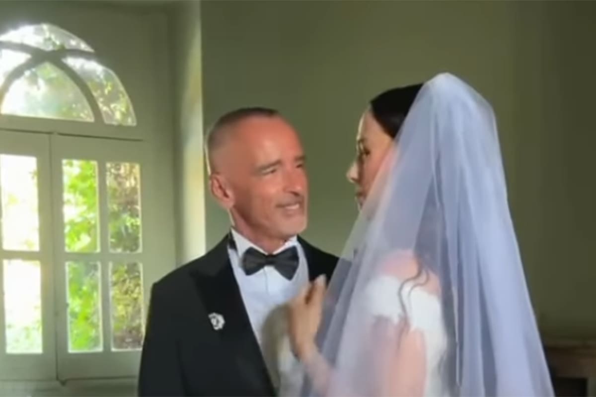 La emoción de Eros Ramazzotti en la espectacular boda de tres días de su hija Aurora