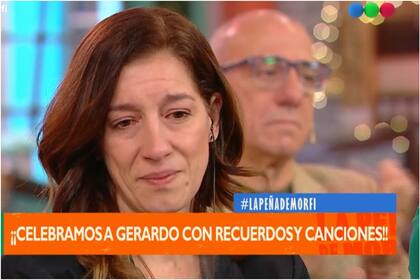 La emoción de Eugenia Quibel en el programa homenaje a Gerardo Rozín