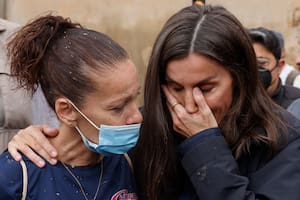 La emoción de Letizia en su visita a Valencia.