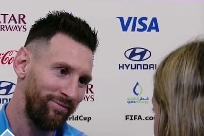 La emoción de Messi al escuchar a Sofía Martínez (Captura video)