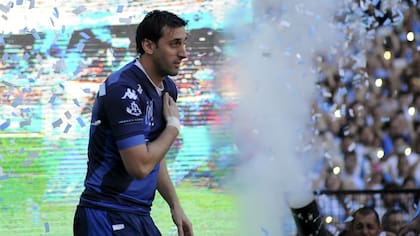 La emoción de Milito en su ingreso al Cilindro