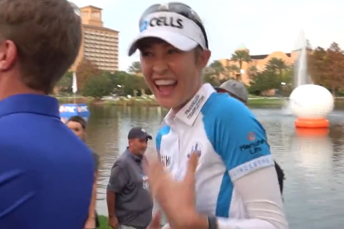 La emoción de Nelly Korda, por su foto con Tiger Woods