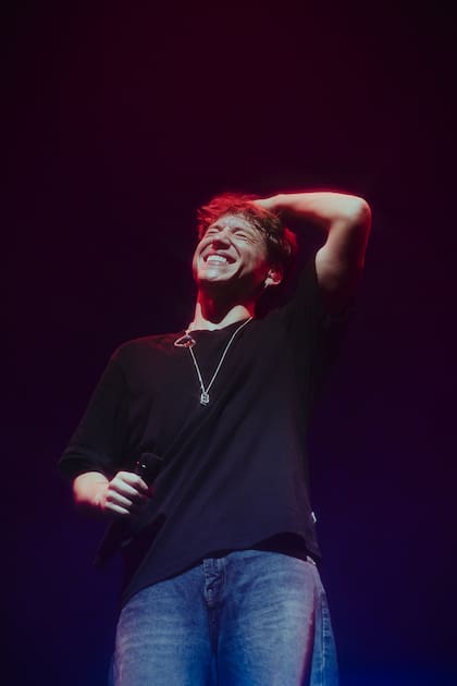 La emoción de Paulo Londra al ver repleto de gente el Movistar Arena.