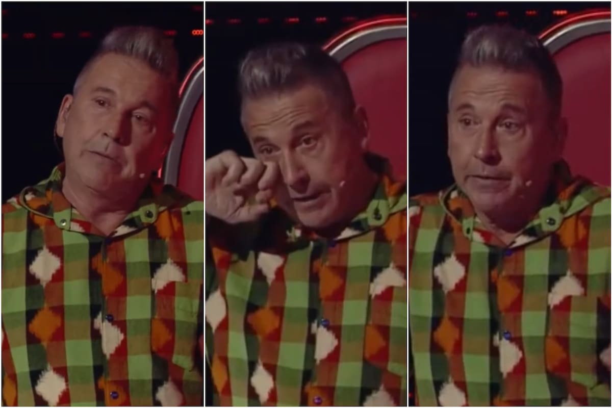 La emoción de Ricardo Montaner al escuchar "índigo" en La Voz Argentina (Foto: Captura de video)
