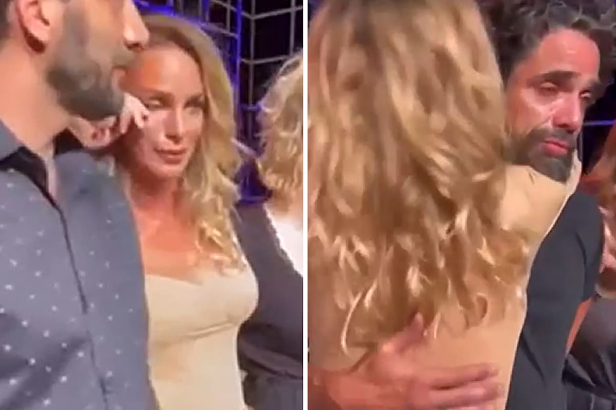 La emoción de Sabrina Rojas en la despedida de Luciano Castro del teatro