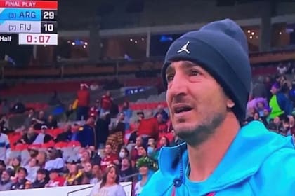 La emoción de Santiago Gómez Cora sobre el final del partido de los Pumas 7s ante Fiji