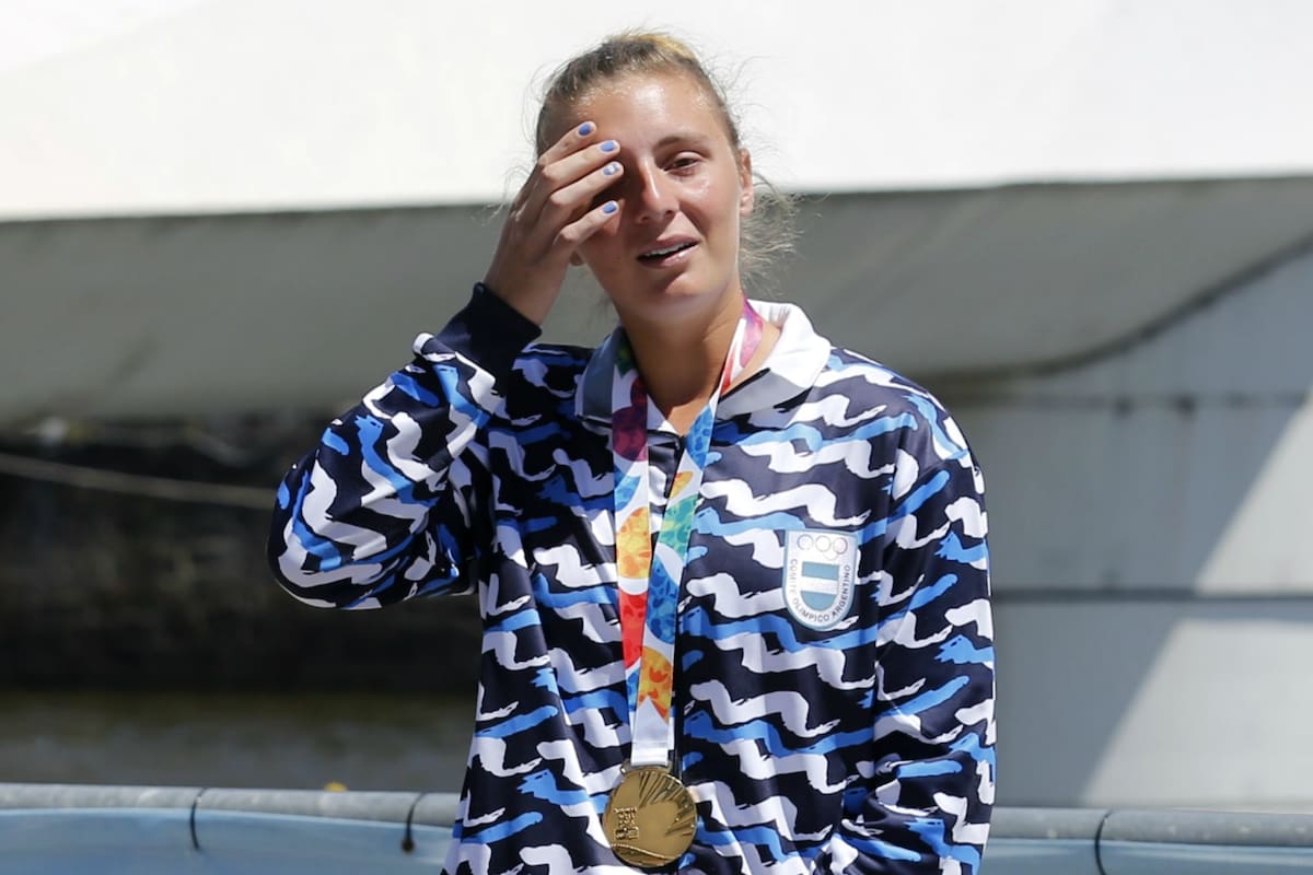 La emoción de Sol Ordás en la ceremonia de premiación