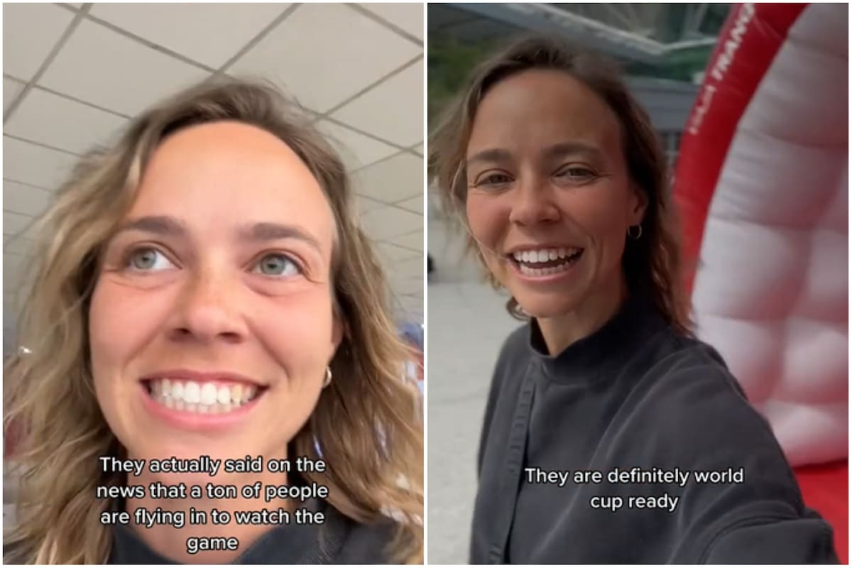 La emoción de una turista estadounidense al llegar a la Argentina en pleno Mundial.