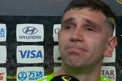 La emoción del Dibu Martínez después del triunfo ante Francia