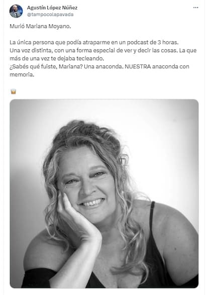 La emotiva dedicatoria de su compañero