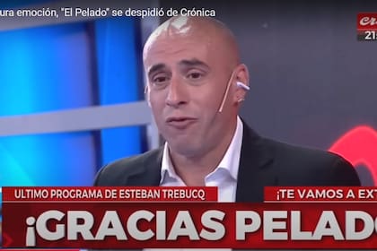 La emotiva despedida de "El Pelado de Crónica TV"