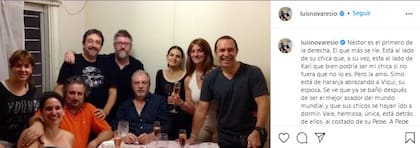 La emotiva publicación de Novaresio en Instagram