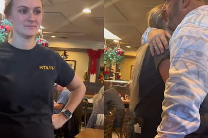 La empleada soltó el llanto por el gesto de uno de sus clientes (Foto: TikTok @jamiecarmen51)