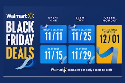 La empresa anunció un Black Friday extendido para este 2024. (Walmart USA)