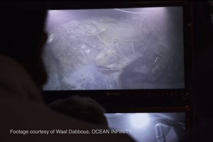 La empresa difundió el video del momento en que encontraron el submarino