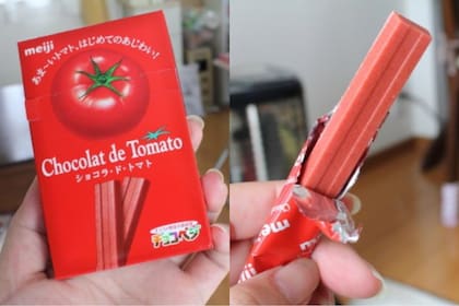 La empresa japonesa apostó por un chocolate con sabor a tomate