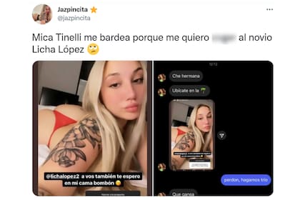 La empresaria censuró el accionar de la actriz porno en un mensaje privado