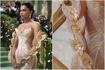 La empresaria de origen indio, Mona Patel, durante su participación en la Met Gala 2024