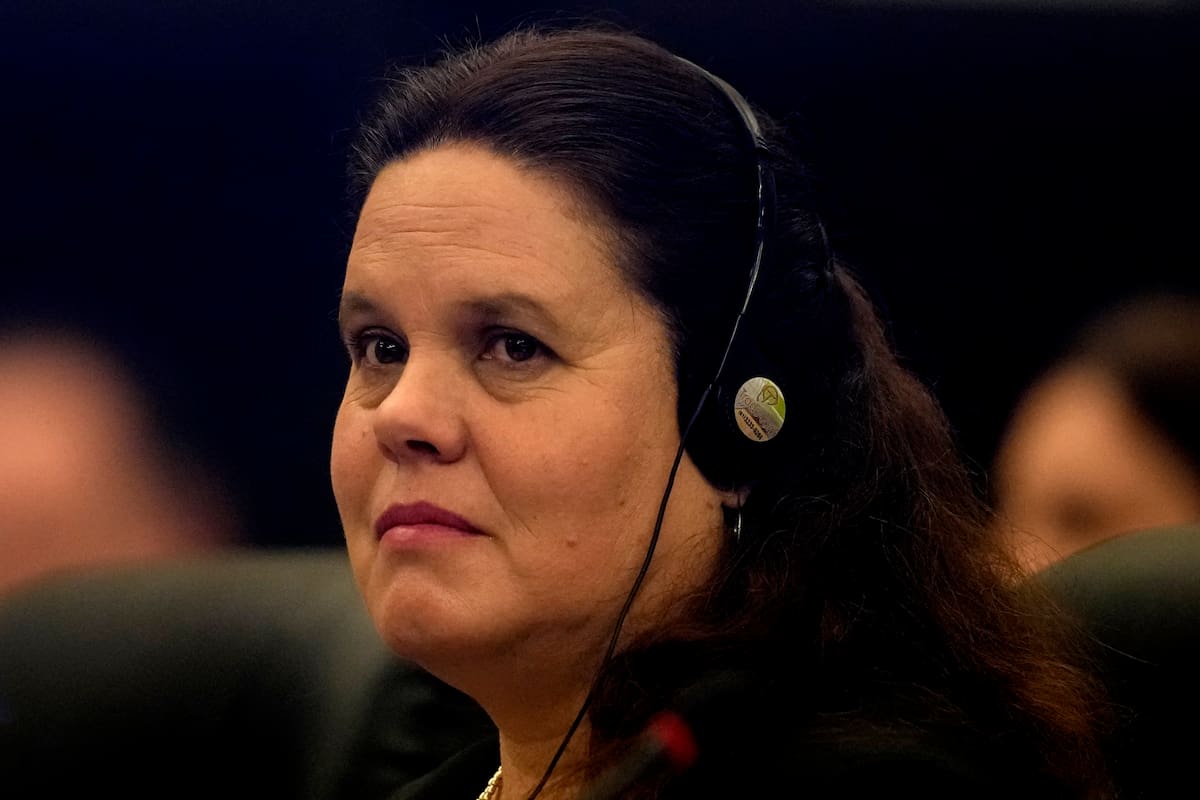 La entonces ministra de Defensa de Chile, Maya Fernández Allende, en la XV Conferencia de Ministros de Defensa de las Américas, en Brasilia