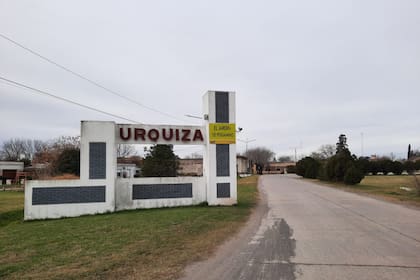 La entrada a Juan Anchorena, pueblo conocido como Urquiza