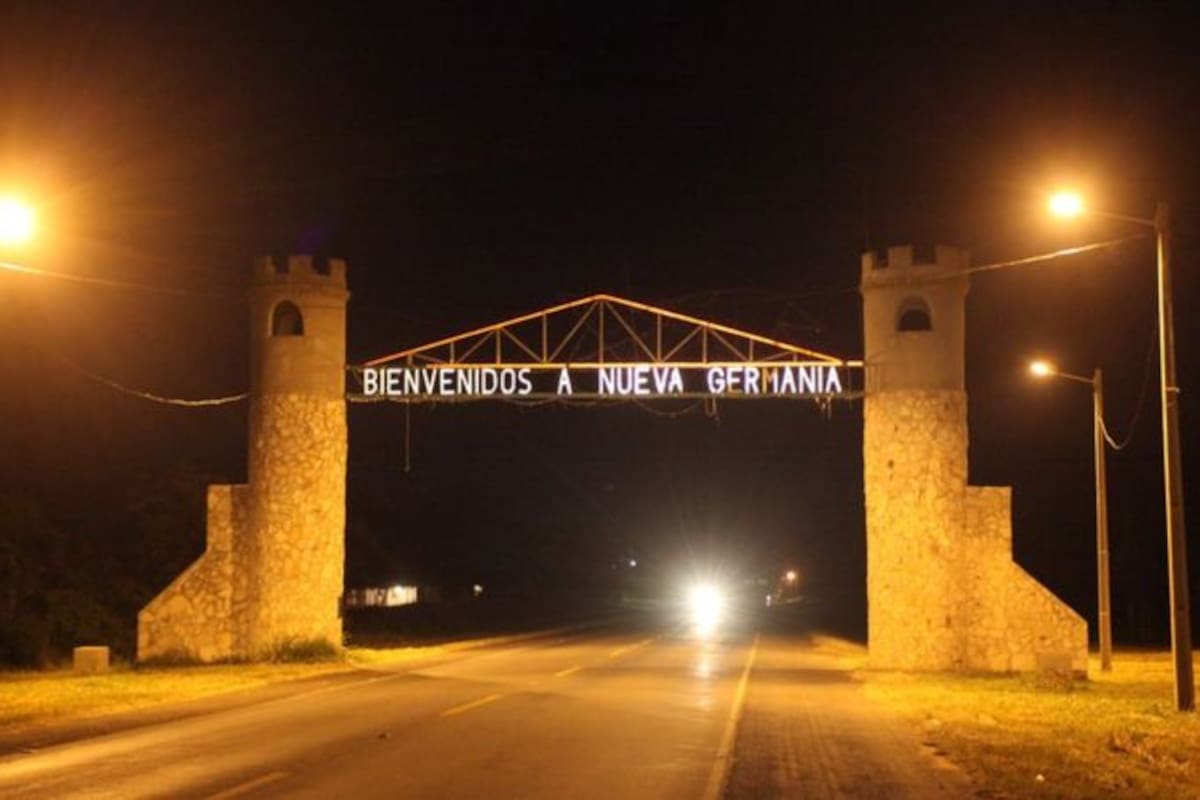 La entrada a Nueva Germania