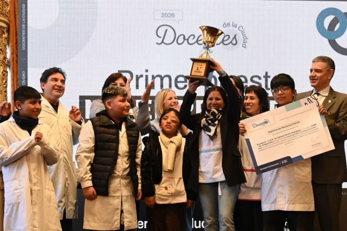 La entrega del premio Docentes de la Ciudad 2026, con la presencia de Jorge Macri