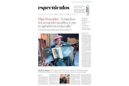La entrevista a Pipo Pescador en LA NACION
