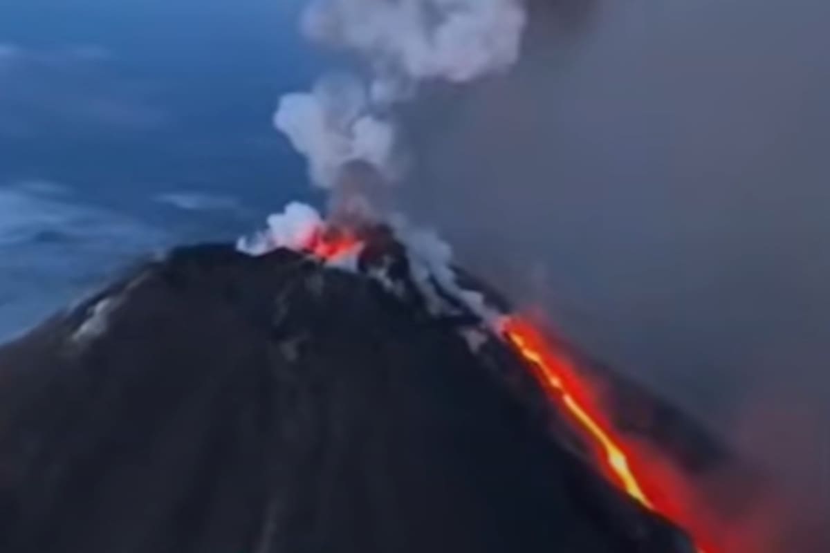 La erupción del volcán Krasheninnikov