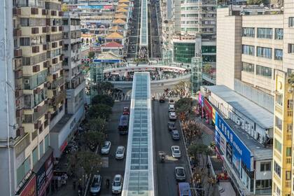 La escalera de la diosa de Wushan está en China