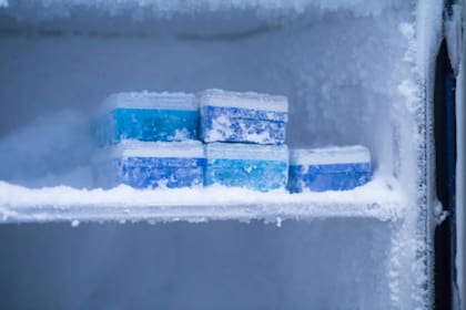 La escarcha que se acumula en el freezer es un signo negativo