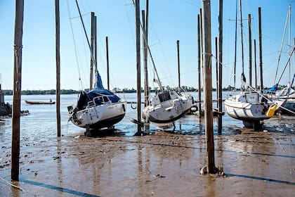 La escasez de lluvias, una de las causas de las bajantes en la costa de Rosario
