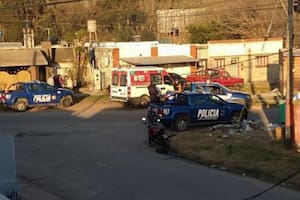 La escena del crimen en Capitán Bermúdez, donde se produjo el homicidio número 125 en lo que va del año en el Gran Rosario