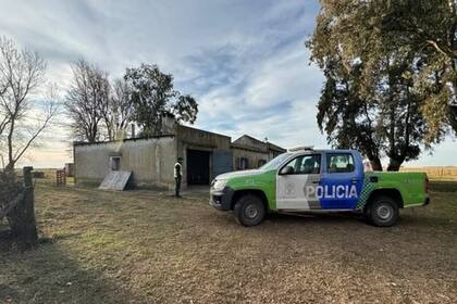 La escena del crimen fue un establecimiento rural situado en Olavarría