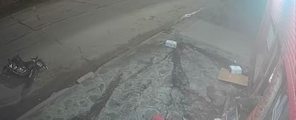 La escena tras el accidente