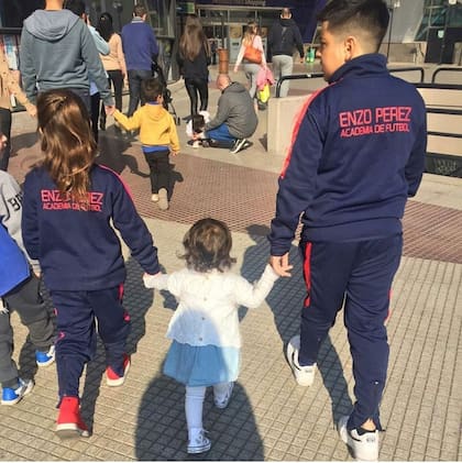 La escuela de fútbol que lleva su nombre