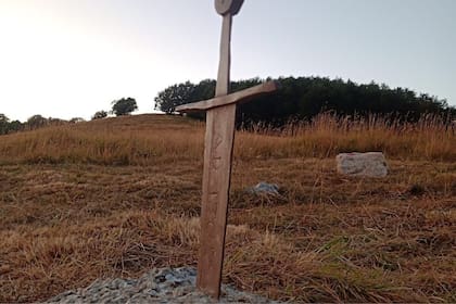 La espada está incrustada en la piedra en un área conocida como “Cinque Confini” o Cinco Fronteras