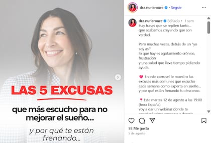 La especialista se volvió una referente en la materia